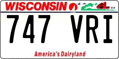WI license plate 747VRI