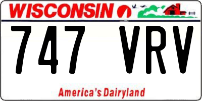 WI license plate 747VRV