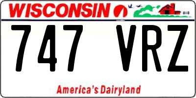 WI license plate 747VRZ