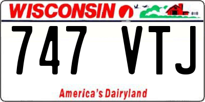 WI license plate 747VTJ