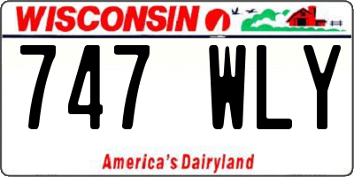 WI license plate 747WLY