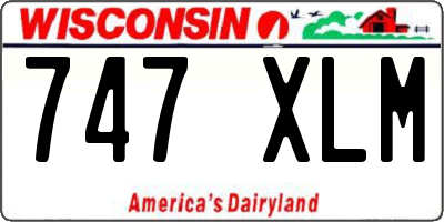 WI license plate 747XLM