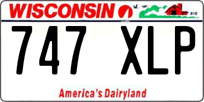 WI license plate 747XLP
