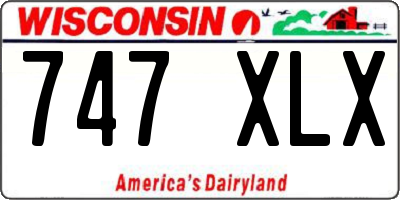 WI license plate 747XLX