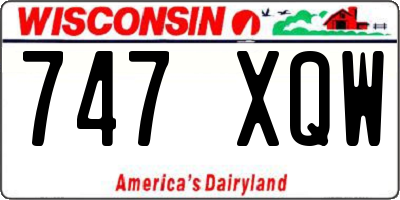 WI license plate 747XQW
