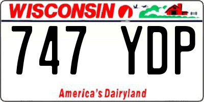 WI license plate 747YDP
