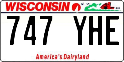 WI license plate 747YHE