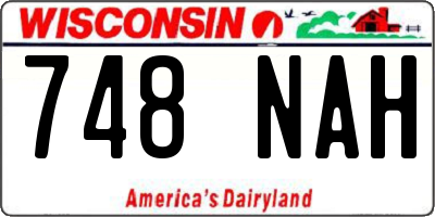 WI license plate 748NAH