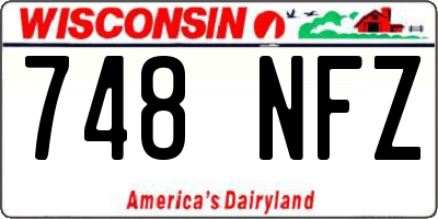 WI license plate 748NFZ