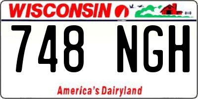 WI license plate 748NGH