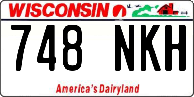 WI license plate 748NKH