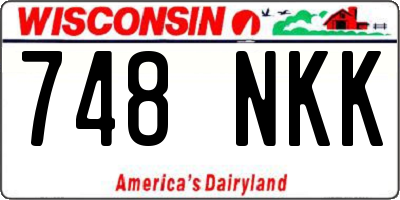 WI license plate 748NKK