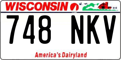 WI license plate 748NKV
