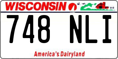 WI license plate 748NLI
