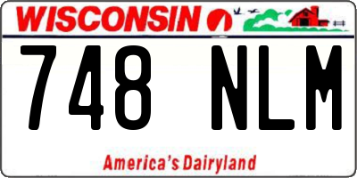 WI license plate 748NLM