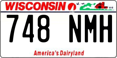 WI license plate 748NMH