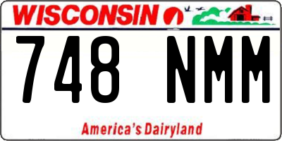 WI license plate 748NMM