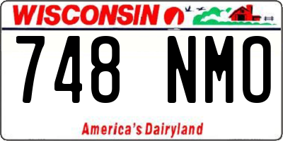 WI license plate 748NMO