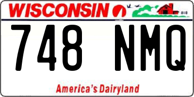 WI license plate 748NMQ