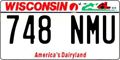 WI license plate 748NMU