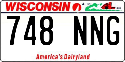 WI license plate 748NNG