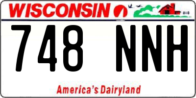 WI license plate 748NNH