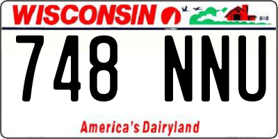 WI license plate 748NNU