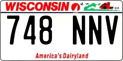 WI license plate 748NNV