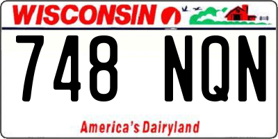 WI license plate 748NQN