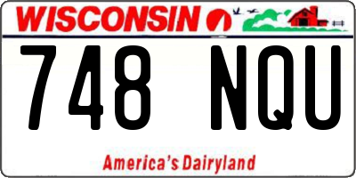 WI license plate 748NQU