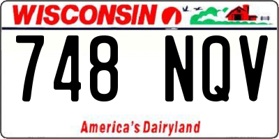 WI license plate 748NQV