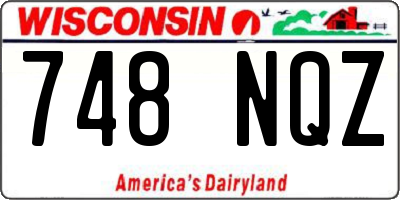 WI license plate 748NQZ