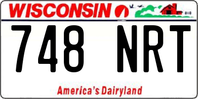WI license plate 748NRT