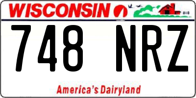 WI license plate 748NRZ