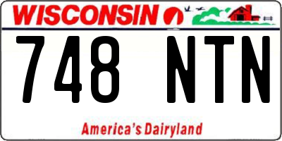 WI license plate 748NTN