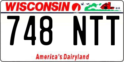 WI license plate 748NTT