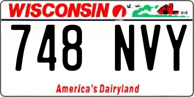 WI license plate 748NVY