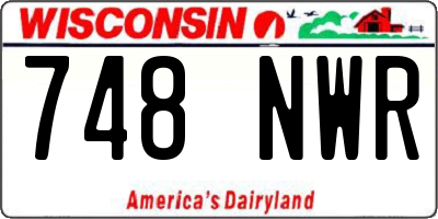 WI license plate 748NWR