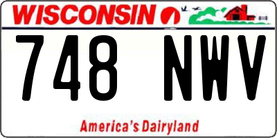 WI license plate 748NWV