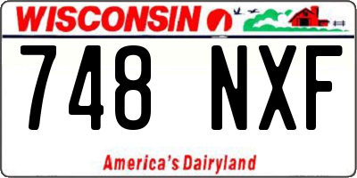 WI license plate 748NXF