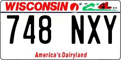 WI license plate 748NXY