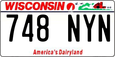 WI license plate 748NYN