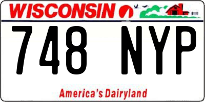 WI license plate 748NYP