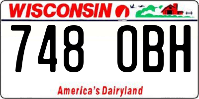 WI license plate 748OBH