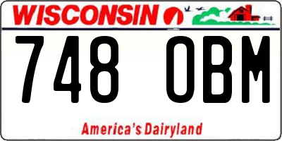 WI license plate 748OBM