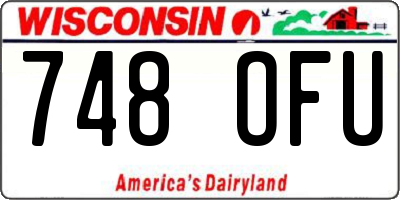 WI license plate 748OFU