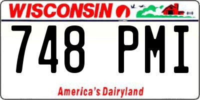 WI license plate 748PMI