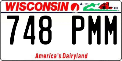 WI license plate 748PMM