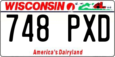 WI license plate 748PXD