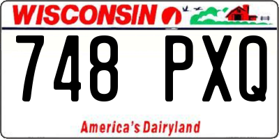 WI license plate 748PXQ